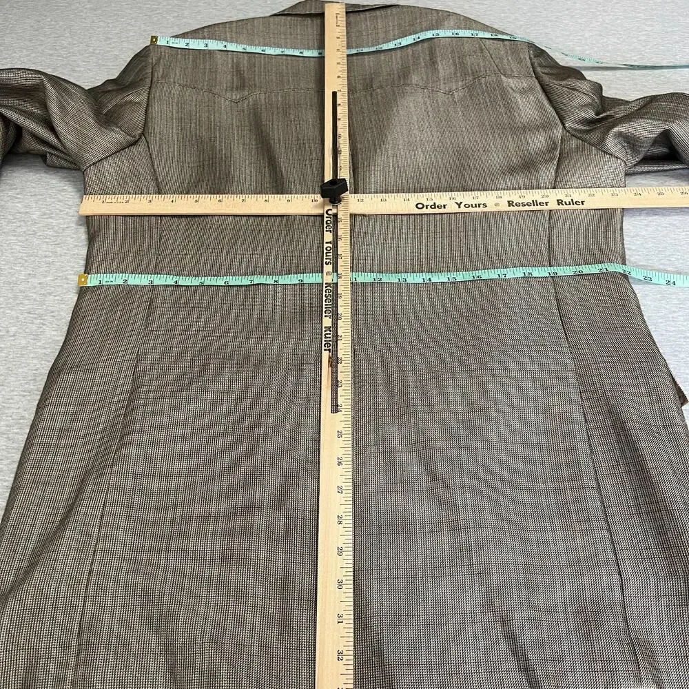 Red Sky Sport Jacket Mens 44L Brown‎ Santa Fe 424 Western Cowboy Turquoise Flaws